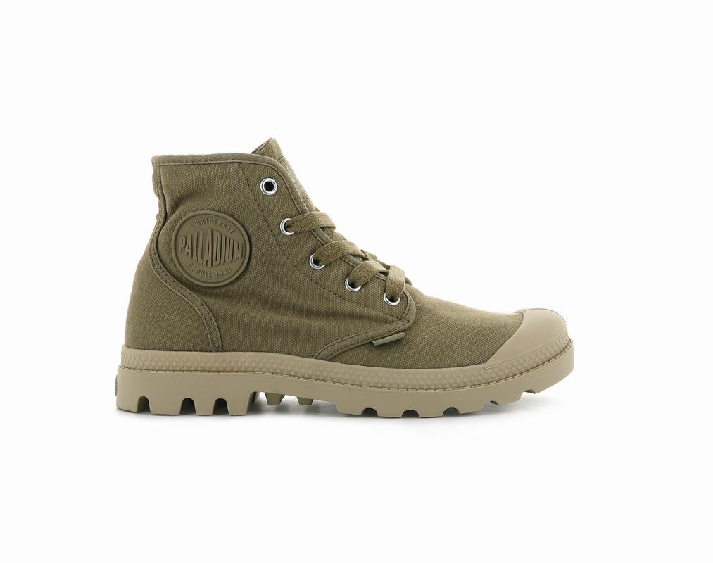 Botas Palladium Pampa Hi Mujer - Verde Oliva ||KUFO-57419||